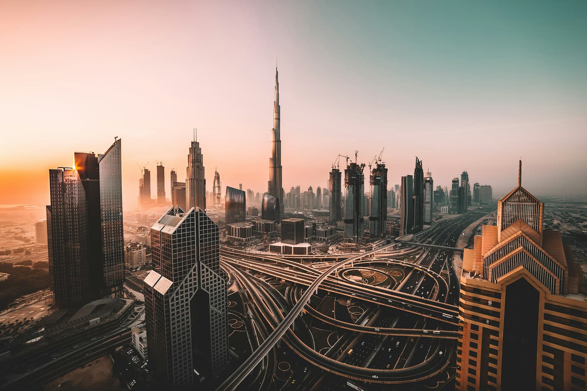 Dubai skyline and modern architecture